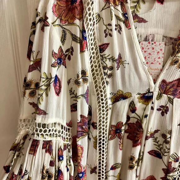 Free People Floral Long Sleeve Dress - Picture 3 of 7